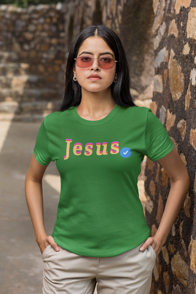 Jesus Verified Short Sleeve Unisex Short Sleeve T-shirt
